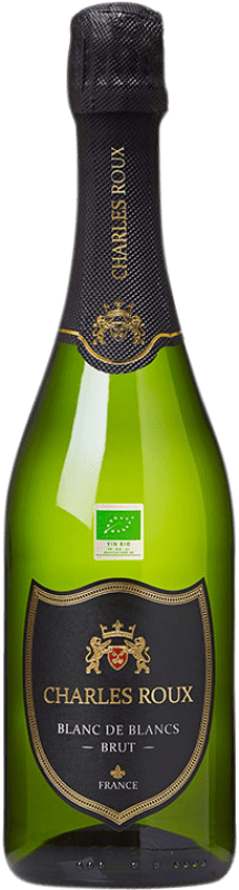 11,95 € Free Shipping | White Sparkling Wine Veuve Ambal Charles Roux Brut Blanc de Blancs A.O.C. Bourgogne Burgundy France Chardonnay Bio — Organic Bottle 75 cl