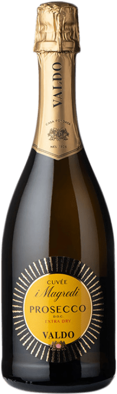 8,95 € Envoi gratuit | Blanc mousseux Valdo Cuvée i Magredi Extra -Sec D.O.C. Prosecco Italie Glera Bouteille 75 cl