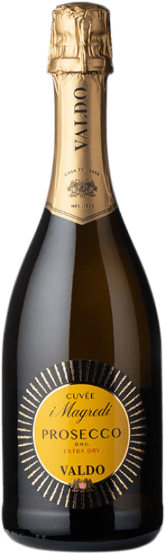 8,95 € 送料無料 | 白のスパークリングワイン Valdo I Magredi Extra Seco — スーパードライ Cuvée D.O.C. Prosecco イタリア Glera — グレラ 75 cl