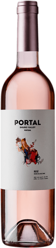 8,95 € Envío gratis | Vino rosado Quinta do Portal Rosé I.G. Douro Douro Portugal Touriga Nacional, Tinta Roriz Botella 75 cl