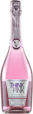 9,95 € Free Shipping | White Sparkling Wine Viña Vilano Think Pink Sparkling Spain Tempranillo 75 cl
