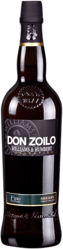 14,95 € Бесплатная доставка | Креплёное вино Williams & Humbert Don Zoilo Fino en Rama — Фино Эн Рама D.O. Jerez-Xérès-Sherry Андалусия Испания Palomino Fino 75 cl
