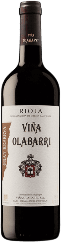 19,95 € Kostenloser Versand | Rotwein Olabarri Große Reserve D.O.Ca. Rioja La Rioja Spanien Tempranillo, Graciano, Mazuelo Flasche 75 cl