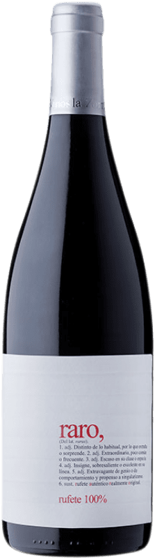 18,95 € 免费送货 | 红酒 Vinos La Zorra Raro D.O.P. Vino de Calidad Sierra de Salamanca 卡斯蒂利亚莱昂 西班牙 Rufete 瓶子 75 cl