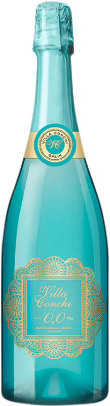 13,95 € 免费送货 | 白起泡酒 Villa Conchi 0.0 西班牙 Macabeo, Xarel·lo, Parellada 瓶子 75 cl 不含酒精