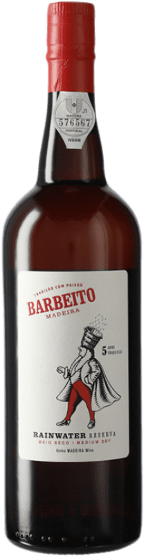 17,95 € Free Shipping | Fortified wine Barbeito Rainwater Medium Dry Reserve I.G. Madeira Madeira Portugal Verdejo, Tinta Negra 5 Years Bottle 75 cl