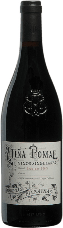32,95 € Бесплатная доставка | Красное вино Bodegas Bilbaínas Viña Pomal старения D.O.Ca. Rioja Ла-Риоха Испания Graciano бутылка 75 cl
