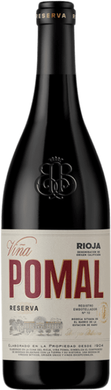 19,95 € 免费送货 | 红酒 Bodegas Bilbaínas Viña Pomal 预订 D.O.Ca. Rioja 拉里奥哈 西班牙 Tempranillo 瓶子 75 cl