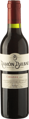 6,95 € Envio grátis | Vinho tinto Ramón Bilbao Crianza D.O.Ca. Rioja La Rioja Espanha Tempranillo Meia Garrafa 37 cl