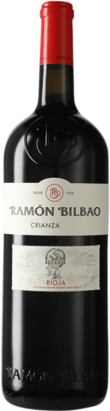 21,95 € Envío gratis | Vino tinto Ramón Bilbao Crianza D.O.Ca. Rioja La Rioja España Tempranillo Botella Magnum 1,5 L