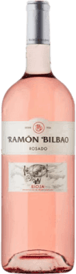 18,95 € Kostenloser Versand | Rosé-Wein Ramón Bilbao Jung D.O.Ca. Rioja La Rioja Spanien Grenache Magnum-Flasche 1,5 L