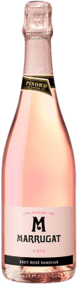 13,95 € Envio grátis | Espumante rosé Pinord Marrugat Rosado Brut Reserva D.O. Cava Catalunha Espanha Grenache Garrafa 75 cl