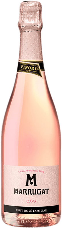14,95 € Free Shipping | Rosé sparkling Pinord Marrugat Rosado Brut Reserve D.O. Cava Catalonia Spain Grenache Bottle 75 cl