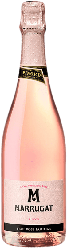 15,95 € Kostenloser Versand | Rosé Sekt Pinord Marrugat Brut — Herb Reserve — Gereift D.O. Cava Katalonien Spanien Garnacha — Grenache Flasche 75 cl