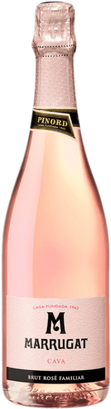 15,95 € Spedizione Gratuita | Spumante rosato Pinord Marrugat Rosado Brut Riserva D.O. Cava Catalogna Spagna Grenache Bottiglia 75 cl