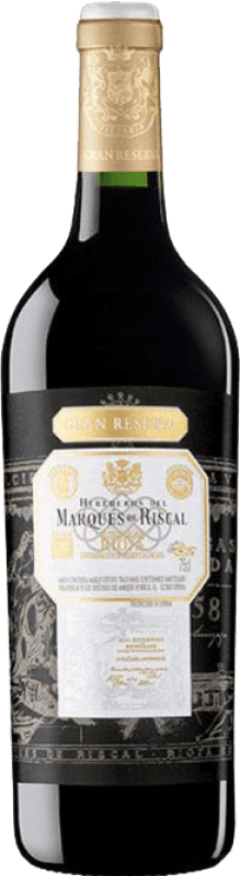 131,95 € Бесплатная доставка | Красное вино Marqués de Riscal Гранд Резерв D.O.Ca. Rioja Ла-Риоха Испания Tempranillo, Graciano, Mazuelo, Carignan бутылка Магнум 1,5 L