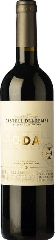 17,95 € Free Shipping | Red wine Castell del Remei Oda Aged D.O. Costers del Segre Catalonia Spain Tempranillo, Merlot, Cabernet Sauvignon Bottle 75 cl