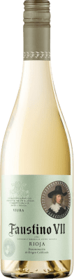 6,95 € Free Shipping | White wine Faustino VII Young D.O.Ca. Rioja The Rioja Spain Viura Bottle 75 cl
