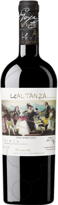 57,95 € Бесплатная доставка | Красное вино Altanza Lealtanza Artistas Españoles Goya Резерв D.O.Ca. Rioja Ла-Риоха Испания Tempranillo бутылка 75 cl