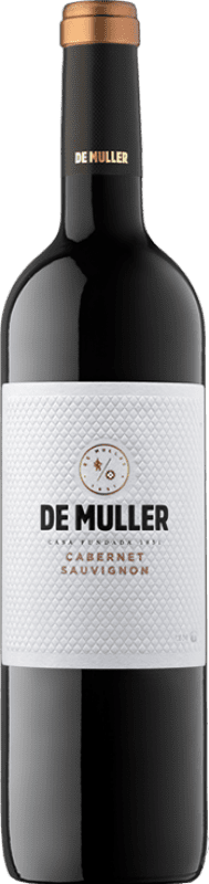 10,95 € Kostenloser Versand | Rotwein De Muller Crianza — Kurze Fassreifung D.O. Tarragona Katalonien Spanien Cabernet Sauvignon Flasche 75 cl