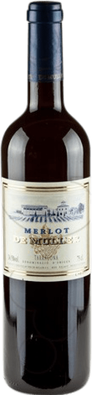 8,95 € Spedizione Gratuita | Vino rosso De Muller Negre Crianza D.O. Tarragona Catalogna Spagna Merlot Bottiglia 75 cl