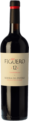 53,95 € Spedizione Gratuita | Vino Rosso Figuero 12 Meses Crianza — Invecchiato in Botte D.O. Ribera del Duero Castilla y León Spagna Tempranillo Bottiglia Magnum 1,5 L