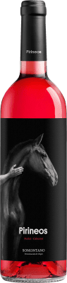 5,95 € Spedizione Gratuita | Vino Rosato Pirineos Giovane D.O. Somontano Aragona Spagna Tempranillo, Cabernet Sauvignon 75 cl