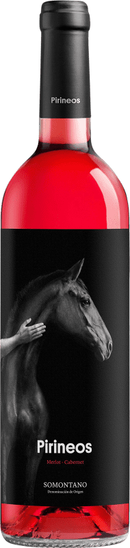 5,95 € Free Shipping | Rosé wine Pirineos Joven D.O. Somontano Aragon Spain Tempranillo, Cabernet Sauvignon Bottle 75 cl