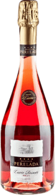 13,95 € Kostenloser Versand | Rosé Sekt Perelada Cuvée Rosat Brut Jung D.O. Cava Katalonien Spanien Trepat Flasche 75 cl