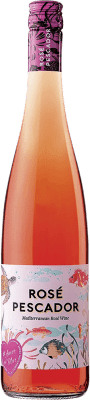 7,95 € Envío gratis | Espumoso rosado Perelada & Chivite Pescador Rose Joven D.O. Empordà Cataluña España Merlot, Garnacha, Trepat Botella 75 cl