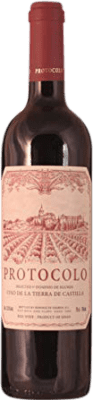 6,95 € Envío gratis | Vino tinto Dominio de Eguren Protocolo Joven La Rioja España Tempranillo Botella 75 cl