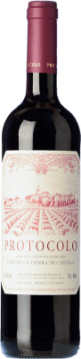 6,95 € Бесплатная доставка | Красное вино Dominio de Eguren Protocolo Молодой Ла-Риоха Испания Tempranillo бутылка 75 cl