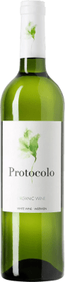 6,95 € Kostenloser Versand | Weißwein Dominio de Eguren Protocolo Jung I.G.P. Vino de la Tierra de Castilla Castilla la Mancha y Madrid Spanien Macabeo, Airén Organic — Bio Flasche 75 cl