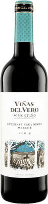 4,95 € Free Shipping | Red wine Viñas del Vero Roble D.O. Somontano Aragon Spain Merlot, Cabernet Sauvignon Bottle 75 cl