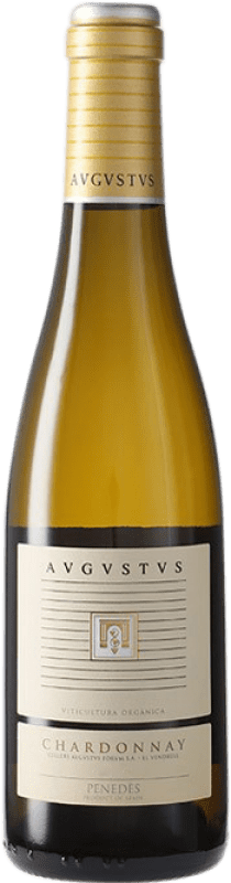 9,95 € Spedizione Gratuita | Vino bianco Augustus Crianza D.O. Penedès Catalogna Spagna Chardonnay Mezza Bottiglia 37 cl