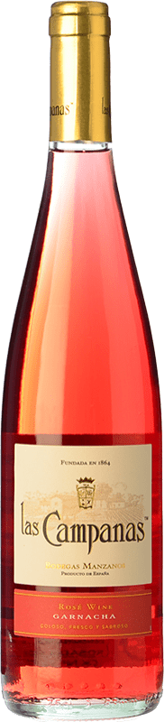 6,95 € Free Shipping | Rosé wine Vinícola Navarra Las Campanas Joven D.O. Navarra Navarre Spain Grenache Bottle 75 cl