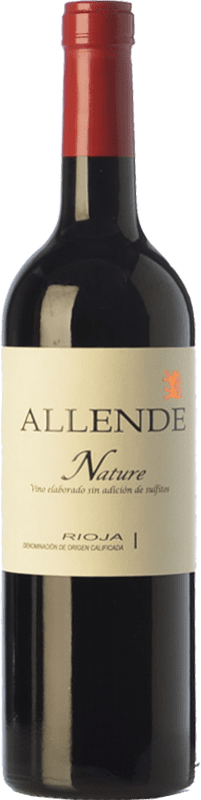 28,95 € 免费送货 | 红酒 Allende Nature 年轻的 D.O.Ca. Rioja 拉里奥哈 西班牙 Tempranillo 瓶子 75 cl