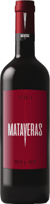 16,95 € Free Shipping | Red wine Mataveras Aged D.O. Ribera del Duero Castilla y León Spain Tempranillo, Merlot, Cabernet Sauvignon Bottle 75 cl