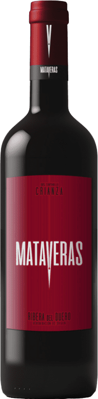 16,95 € Free Shipping | Red wine Mataveras Aged D.O. Ribera del Duero Castilla y León Spain Tempranillo, Merlot, Cabernet Sauvignon Bottle 75 cl