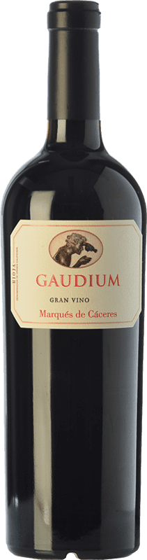 55,95 € Spedizione Gratuita | Vino rosso Marqués de Cáceres Gaudium D.O.Ca. Rioja La Rioja Spagna Tempranillo, Graciano Bottiglia 75 cl