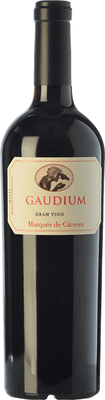 55,95 € 免费送货 | 红葡萄酒 Marqués de Cáceres Gaudium D.O.Ca. Rioja 拉里奥哈 西班牙 Tempranillo — 丹魄, Graciano — 格拉西亚诺 75 cl