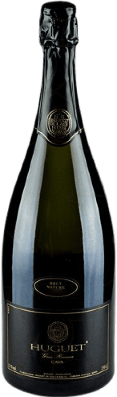 55,95 € Kostenloser Versand | Weißer Sekt Huguet de Can Feixes Brut Natur Große Reserve D.O. Cava Katalonien Spanien Spätburgunder, Macabeo, Parellada Magnum-Flasche 1,5 L