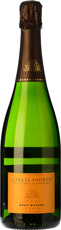 12,95 € 免费送货 | 白起泡酒 Carles Andreu Brut Nature 年轻的 D.O. Cava 加泰罗尼亚 西班牙 Macabeo, Parellada 瓶子 75 cl