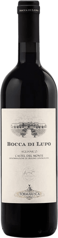 62,95 € Free Shipping | Red wine Tormaresca Bocca di Lupo D.O.C. Italy (Others) Italy Aglianico Bottle 75 cl