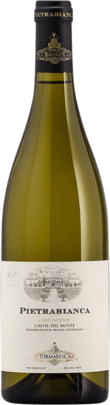 28,95 € Бесплатная доставка | Белое вино Tormaresca Pietrabianca Crianza — Крианса D.O.C. Italy Италия Chardonnay — Шардоне, Fiano — Фиано Бутылка 75 cl