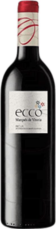 5,95 € Бесплатная доставка | Красное вино Marqués de Vitoria Ecco Молодой D.O.Ca. Rioja Ла-Риоха Испания Tempranillo бутылка 75 cl