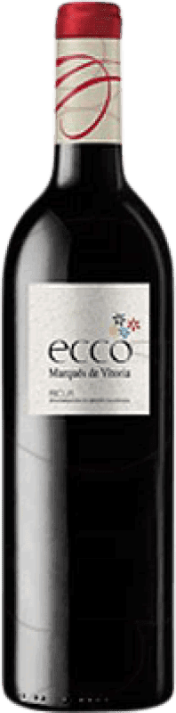 5,95 € Kostenloser Versand | Rotwein Marqués de Vitoria Ecco Jung D.O.Ca. Rioja La Rioja Spanien Tempranillo 75 cl
