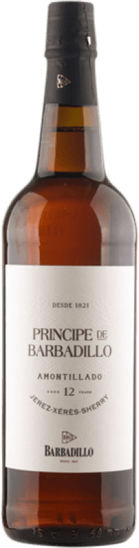 13,95 € Free Shipping | Fortified wine Barbadillo Príncipe Amontillado D.O. Jerez-Xérès-Sherry Andalucía y Extremadura Spain Bottle 75 cl