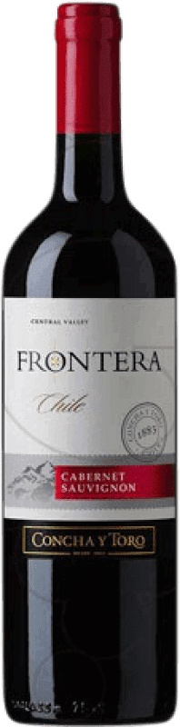 5,95 € Kostenloser Versand | Rotwein Concha y Toro Frontera Chile Cabernet Sauvignon Flasche 75 cl