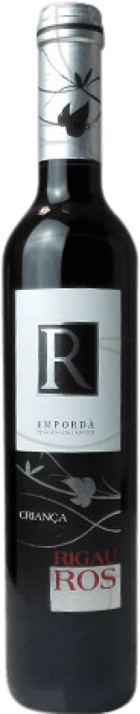 6,95 € Spedizione Gratuita | Vino rosso Oliveda Rigau Ros Negre Crianza D.O. Empordà Catalogna Spagna Tempranillo, Grenache, Cabernet Sauvignon Mezza Bottiglia 37 cl